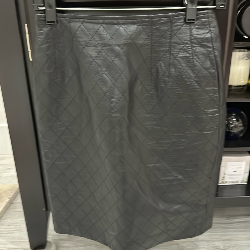 Designer Ladies Leather Skirt.